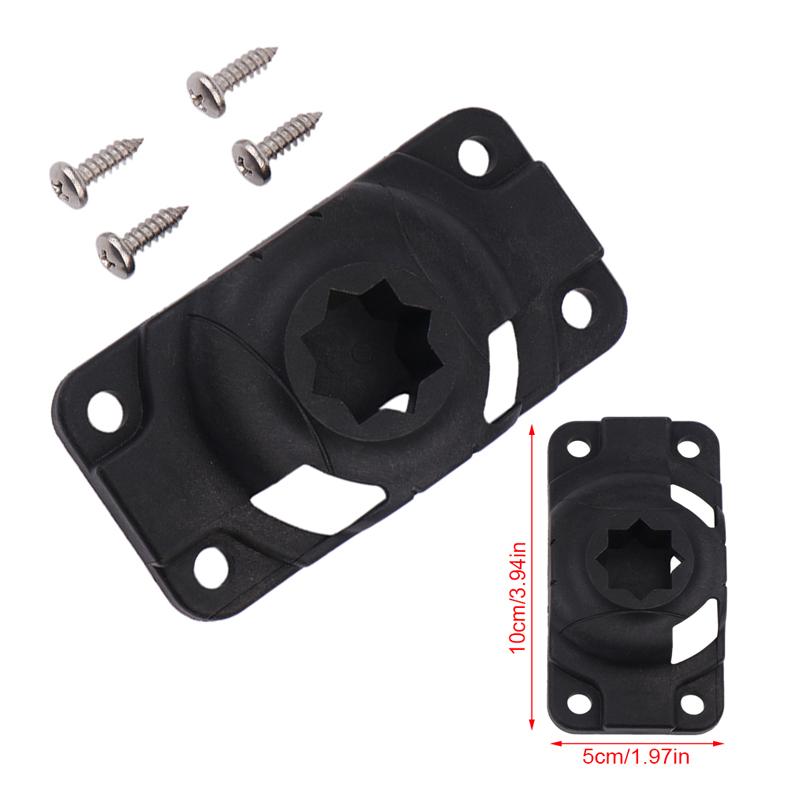1PCS Inflatable Kayak Rod Holder With 4 Screws Navigation Mount Base Boat Canoe Slide Rail Kayak Fishing Rod Accessories