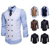 2021 Men's Double-Breasted Formal Vest Waistcoat
