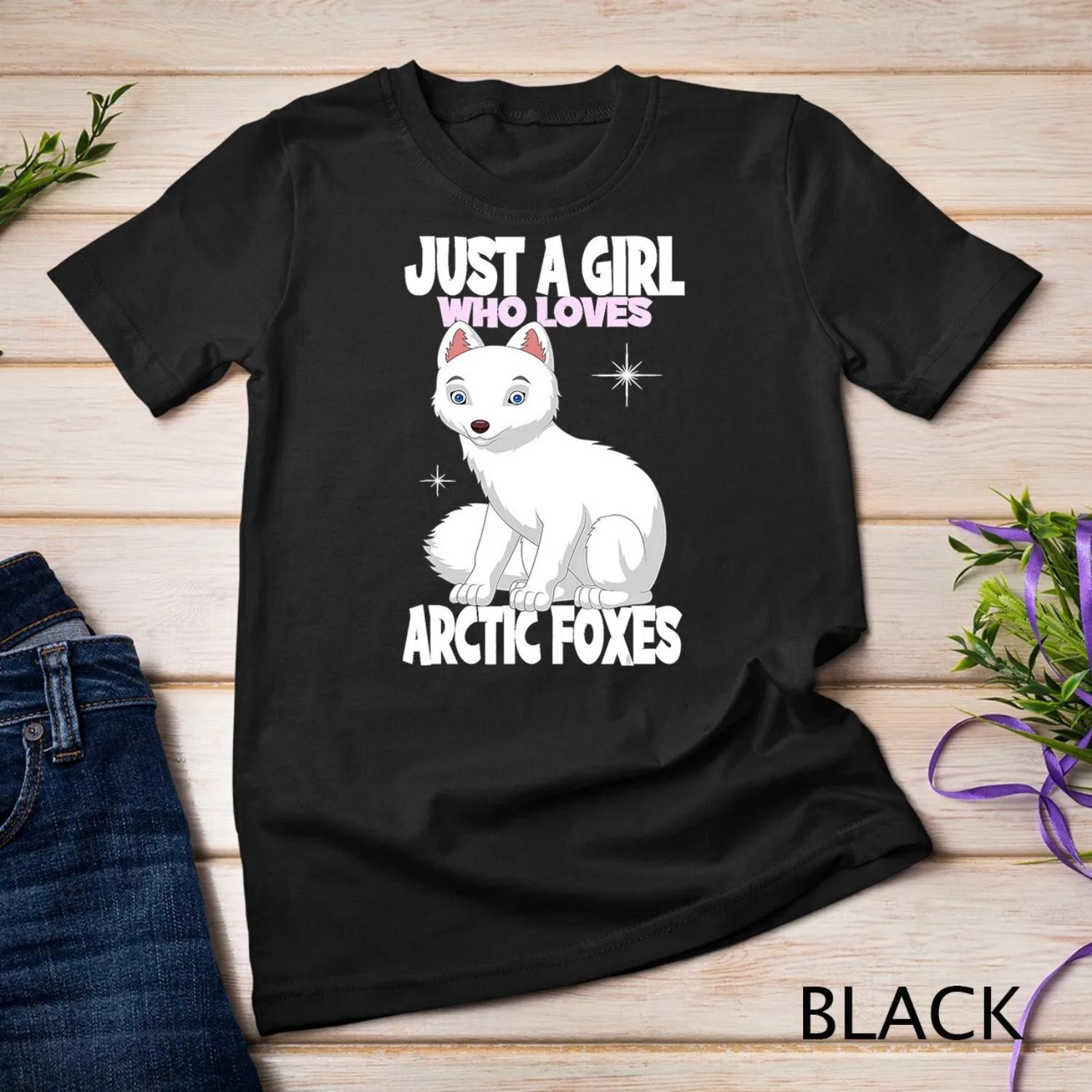 Just A Girl Who Loves Arctic Foxes I Kids Fox T Shirt S
