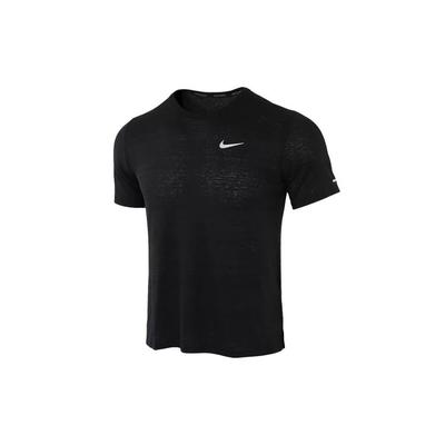 Camiseta de Manga Curta para Corrida Dri-Fit Miler Masculina Tops Preto CU5993-010