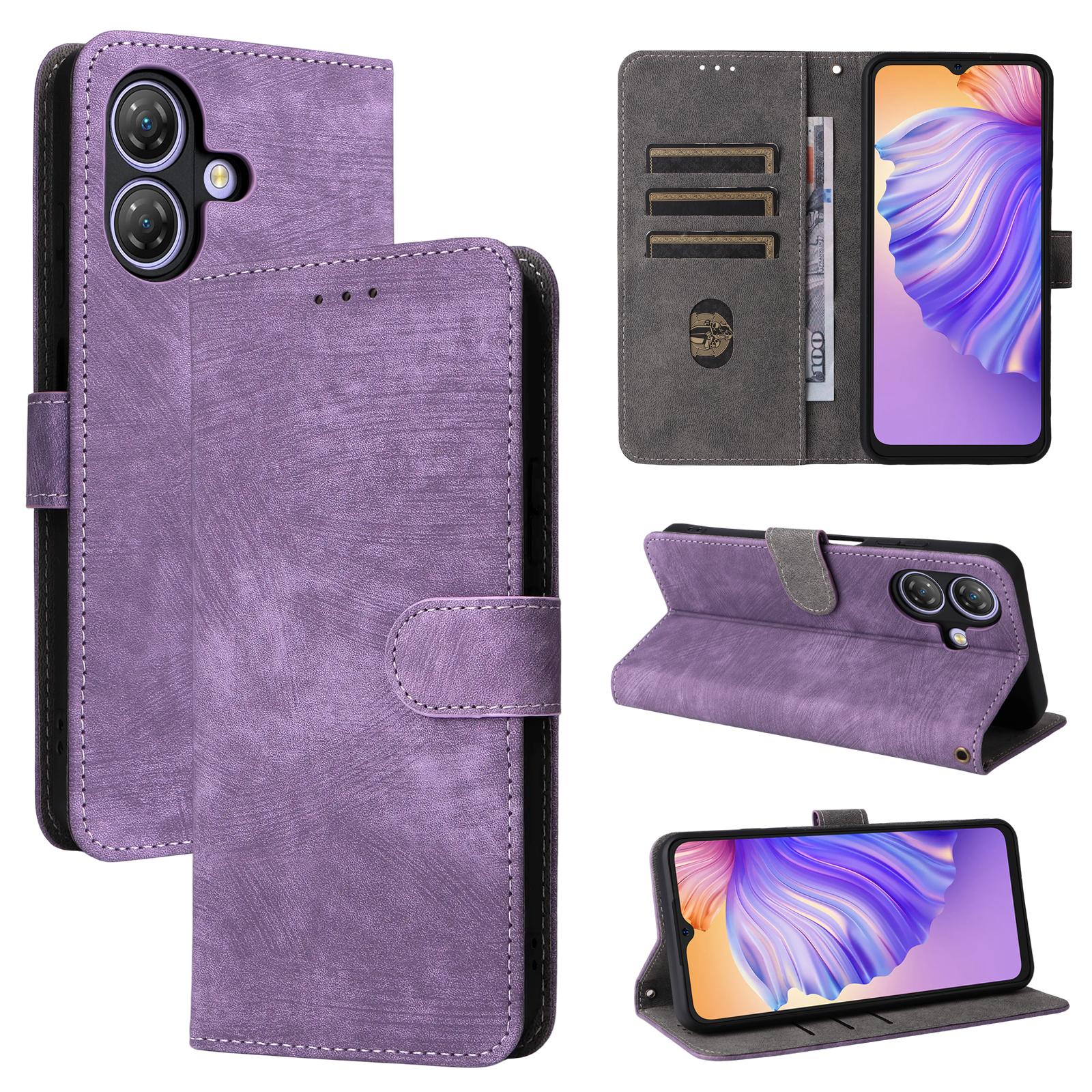 

Флип-чехол для Ulefone Note 21 из искусственной кожи с полной защитой корпуса [с блокировкой RFID] for Ulefone Note 21 фиолетовый