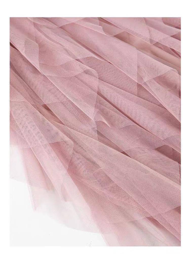 Nepravidelná A-liniová síťovaná sukně s vysokým pasem Jarní Nová volánová dortová sukně Bustier Sukně Sárí Dámská nadýchaná sukně