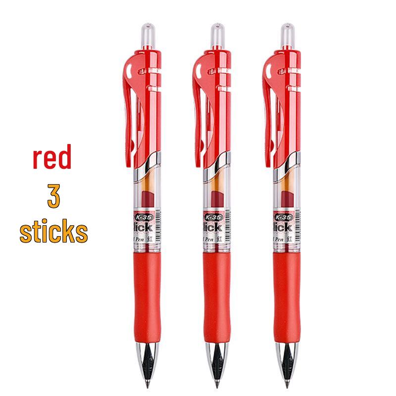MG Morning Click Neutral Pen - Black, Quick-Dry, Smooth for Exams, Junior High Students, Signature Writing, 0.35mm Refill