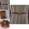 Womens Leather Waistband For Summer Outfits Slim Design With Alloy Buckle For Dress And Street Style