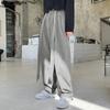 INCERUN Herren Gürtel Reißverschluss Hohe Taille Cord Lange Hose Casual Haremshose