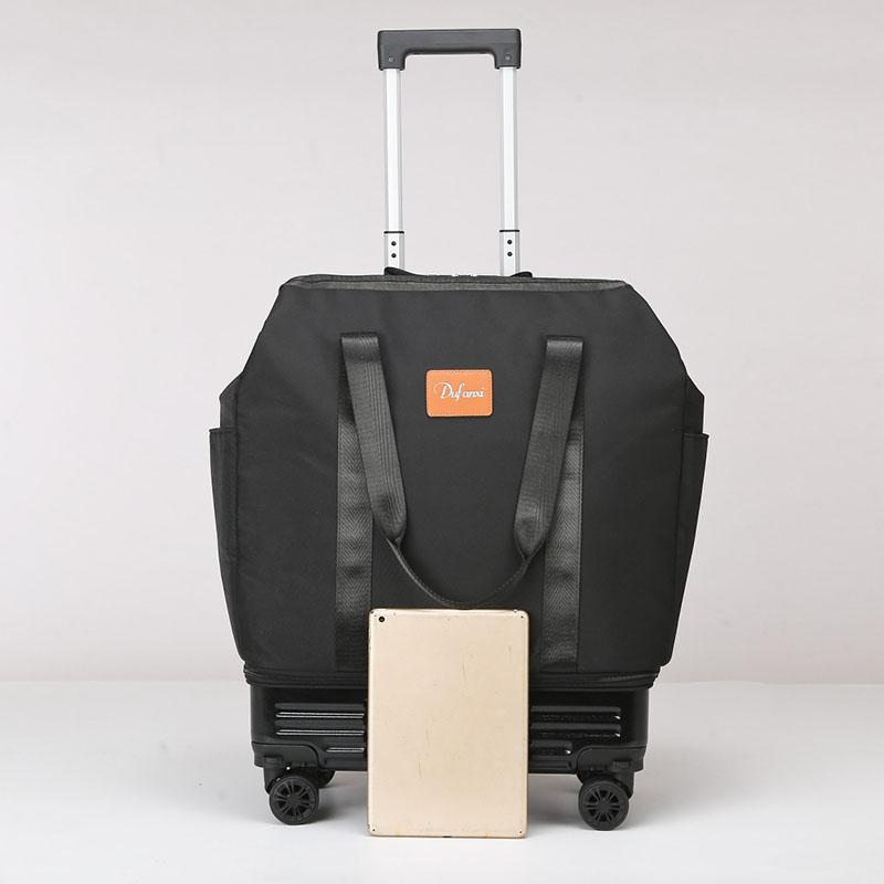 New Trolley Bag Detachable Universal Wheel Luggage Folding Storage Boarding Bag Expandable Suitcase Check-in Bag