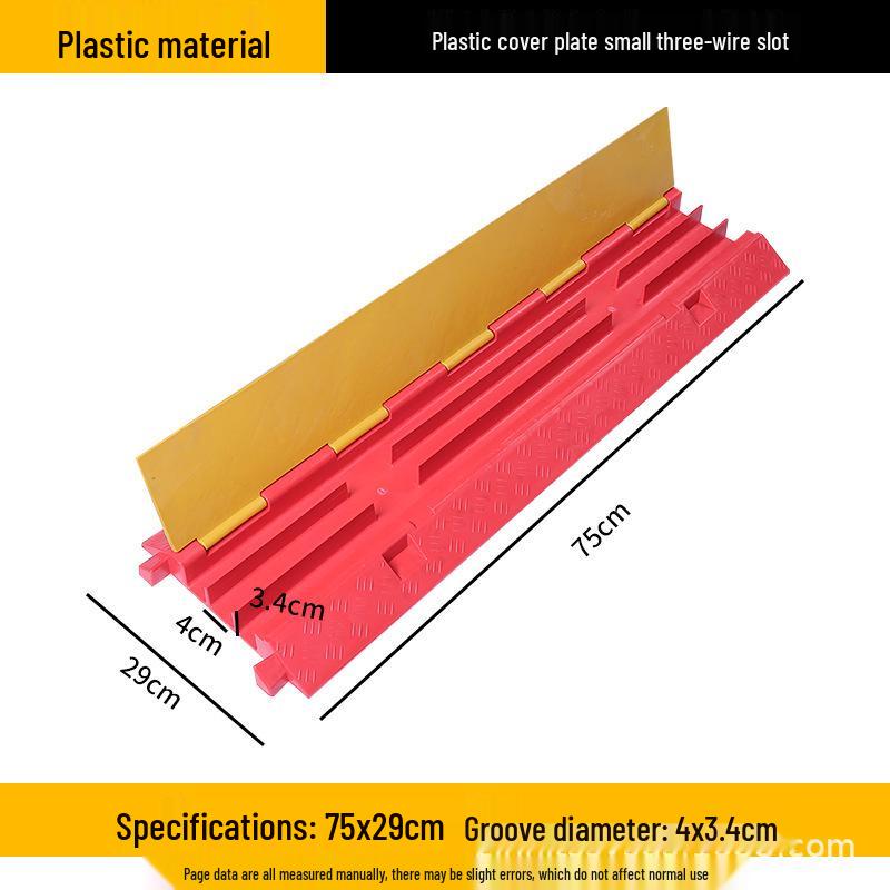 Rubber Floor Cable Protector: Anti-Crushing Wire Bridge for Road Crossings