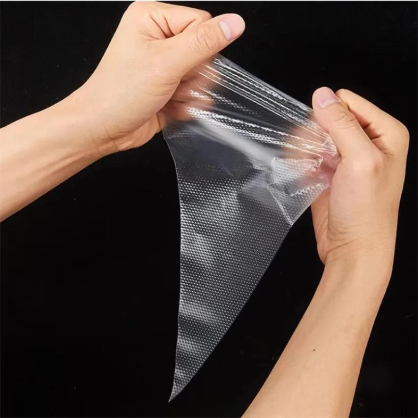 100pcs/bag Disposable Pastry Bags Non-Slip Piping Bag Cake Cream Shaping Squeezing Bags Baking Tools for Cake Cream Decorating
