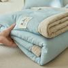 Class A fiber double-layer yarn soybean fiber summer quilt 4-piece set wrinkled yarn air conditioner quilt thin washable quilt