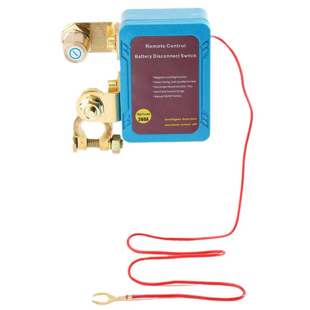 Car Remote Battery Disconnect Switch Automatic Power Shut Off Switch 12V 240A Remote Control Power Cut-off Switch