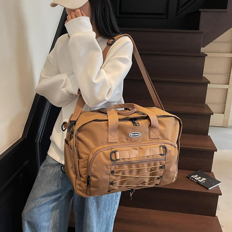 

Women s Travel Bag Shoulder Bag Large Capacity Crossbody Bag Multifunctional Backpack Luggage Bag коричневий