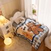 Skin Friendly Throw Blanket Dinosaur Pattern Bed Blanket Quilt Cartoon Flannel Blankets  Office