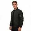 Men's Classic American Bomber Jacket! Baseball Collar with Utility Pockets, Loose-Fit Jacket, Multi-Color Windproof Versatile Top for Spring/Autumn