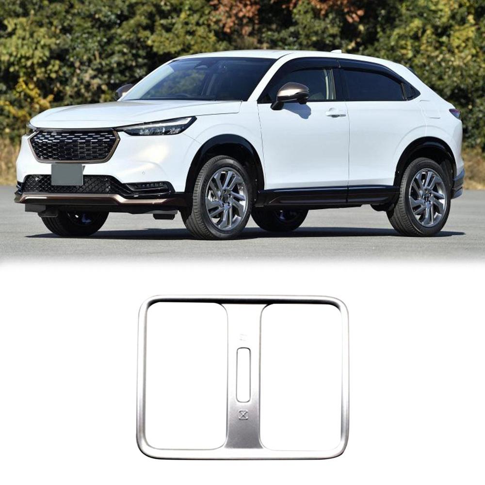 For Honda Vezel HR-V HRV  2022 Interior Car Glossy Black Rear Seat Air Conditioning Vent Cover Trim Decoration