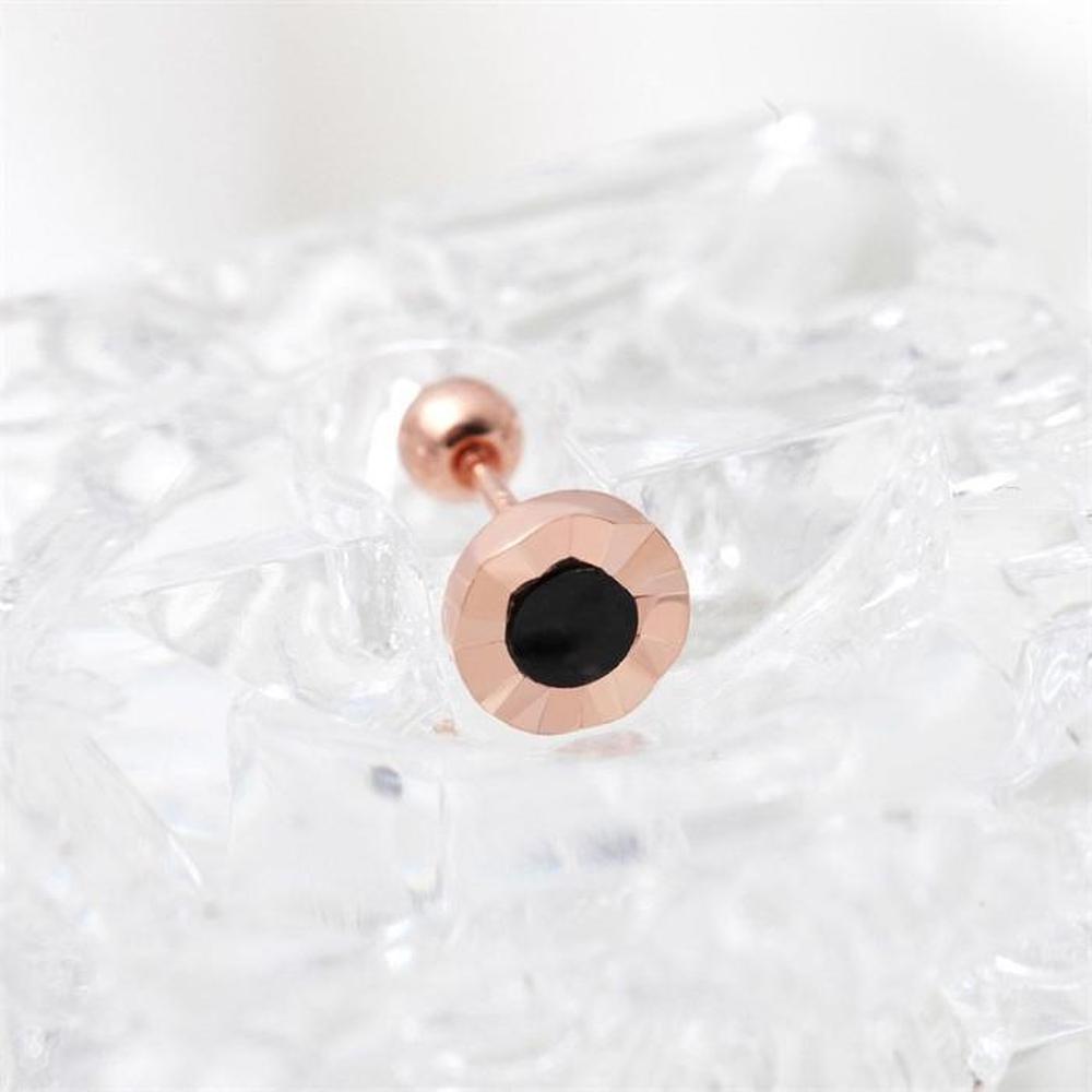 [Onm] Onm 14K Gold Needle Black Onyx Point Rose Gold Cutting Piercing (S9593993)