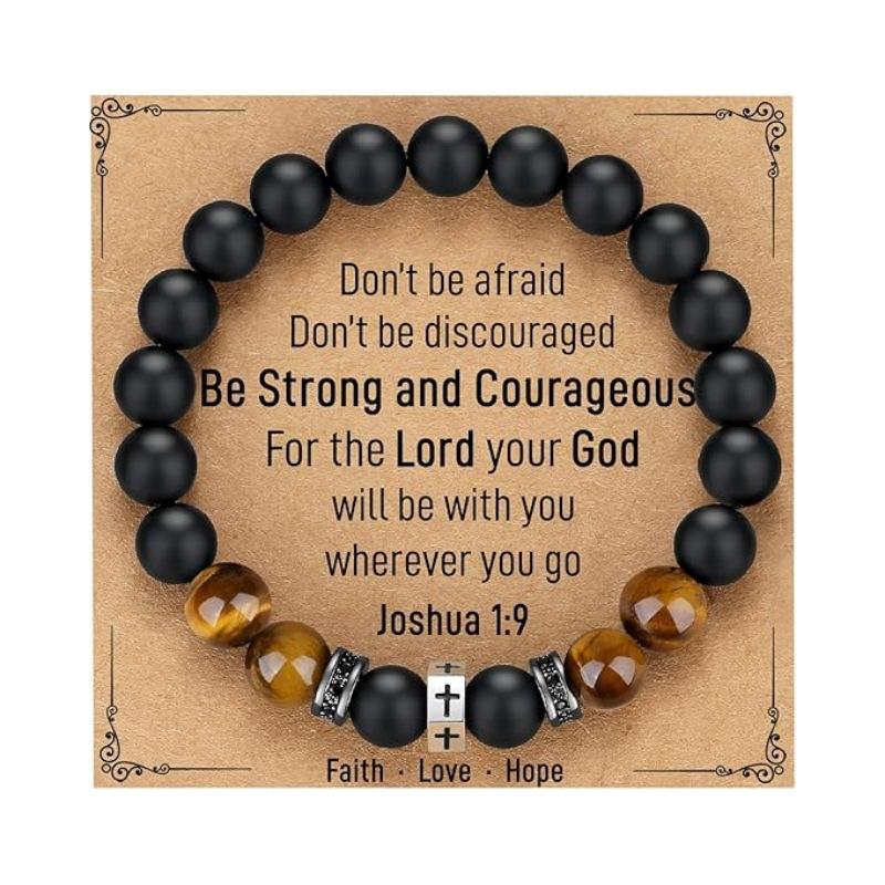 JYL TS Bracelet  Men's Hexagon Cross Eye Adjustable Invokes Protection