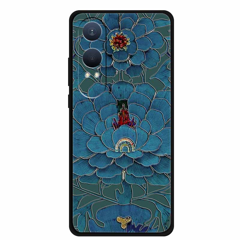 

For OnePlus Nord CE4 Lite Global 3D Relief Flower Soft Silicone Case For OnePlus Nord CE 4 Lite Cases Cute Cartoon Emboss Shell Nord CE4 Lite Global
