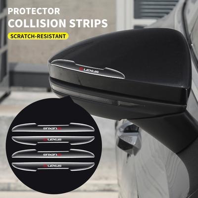 4PCS Transparent Car Door Anti-collision Protector Bumper Strip Sticker For EX300H RX450H IS300H ES300H NX RX GS Al20