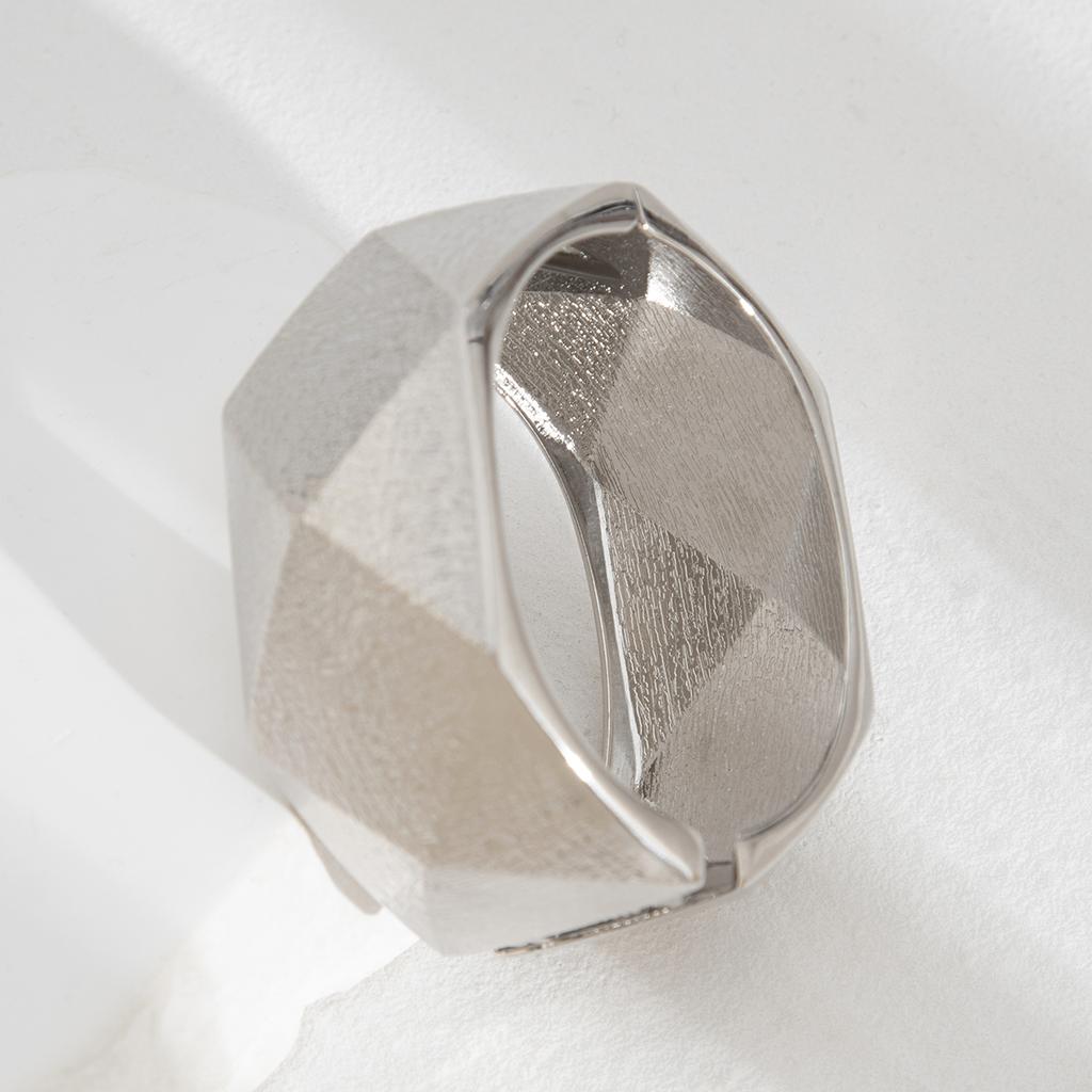 Ingemark 4 Styles Exaggerated Punk Heavy Metal Wide Cuff Bangles Women Hip Hop Geometric Spring Bracelet Steampunk Jewelry Men