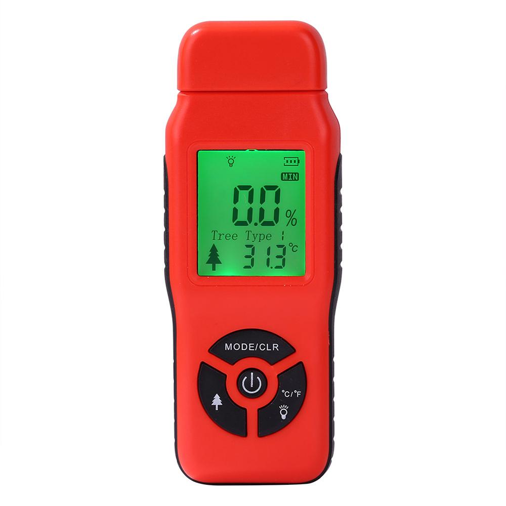 Digital Wood Moisture Meter LCD Display with Backlight Timber Humidity Tester Moisture Content