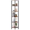 SucceBuy 5/6/7 Tier Corner Shelf Corner Bookshelf with Storage Shelves for Collectibles Display Shelf for Bedroom Living Room