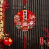 Gifts 2026 New Year Pendant Attract Wealth Luck Red Festive Pendant Spring Festival Decor Lucky Wall Hangings for Living room