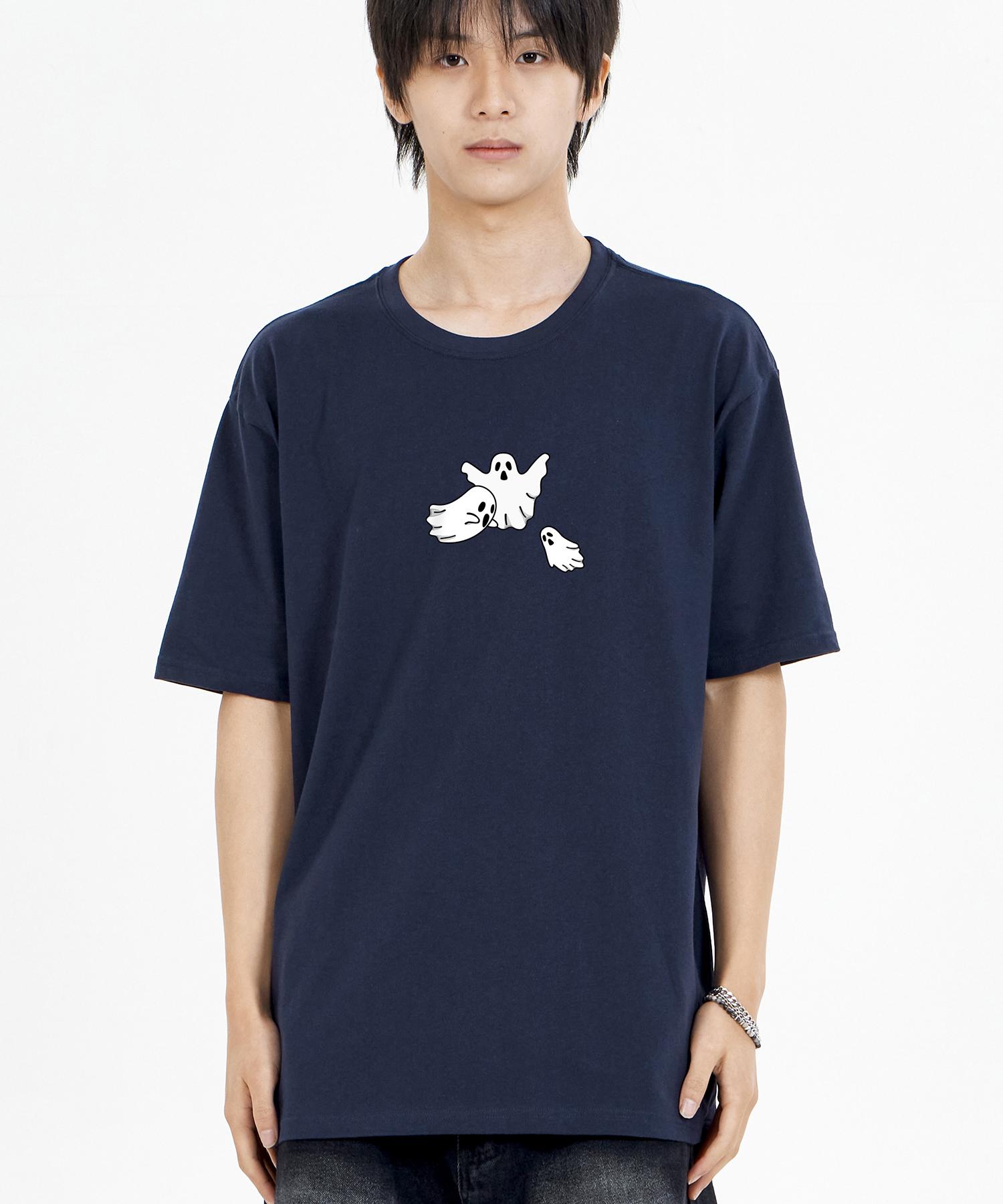 Biel Monster Ghost Short Sleeve T-Shirt Navy Xl