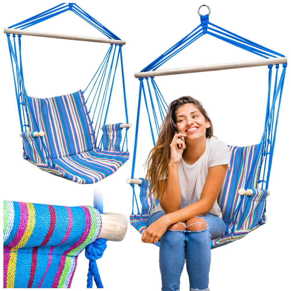 Hammock, Brazilian Chair, Hanging Garden Chair, Tourist Armrest
