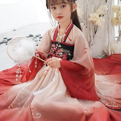 Fete Hanfu Stil Chinezesc Copii Fetiță Rochie Costum Tang
