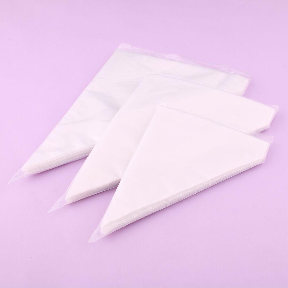Assorted Sizes Disposable Piping Bags - 100 Pack for Cake, Cream, Jam, Chocolate, Icing.