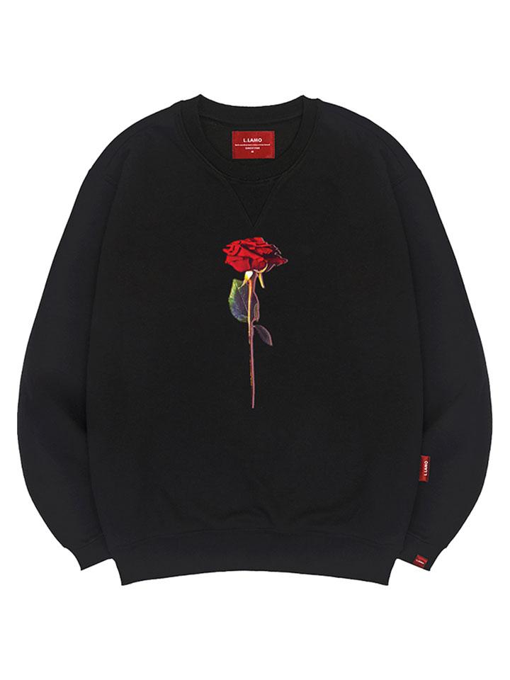Ellamo Rose Sweatshirt Unisex Plus Size S~4Xl (Type A)