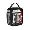 Nagito Komaeda Danganronpa Anime Thermal Insulated Lunch Bag for School Reusable Food Container Bags Thermal Cooler Lunch Boxes
