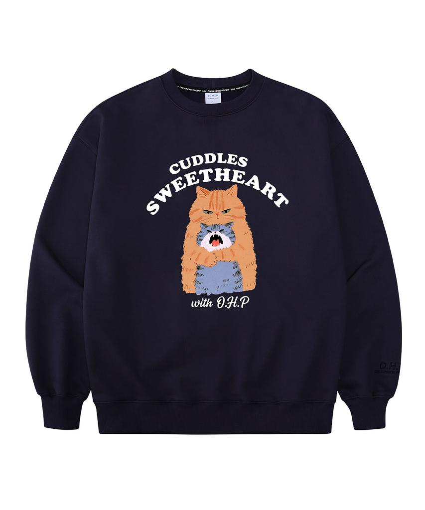 OHP OHPxharmonia Nyangnyang Hug Oversized Heavy Sweatshirt (Type B)
