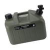 Camping Water Container 10L Large Capacity Square Green Car Water Storage Carrier Jug with Faucet