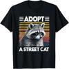Adopt A Street Cat Watercolor Raccoon T-Shirt