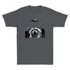 Raccoon Selfie with Alien UFOs Funny Meme Raccoon Lover Gift Retro Cotton Tee