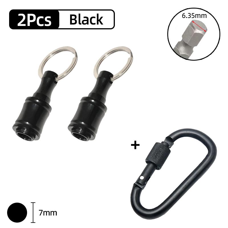 Schraubendreher-Bit-Halter 1/4 Zoll Sechskantschaft Verlängerungsstange Schnellwechsel Aluminiumlegierung Schlüsselanhänger Bohrer Schraubenadapter Handwerkzeug