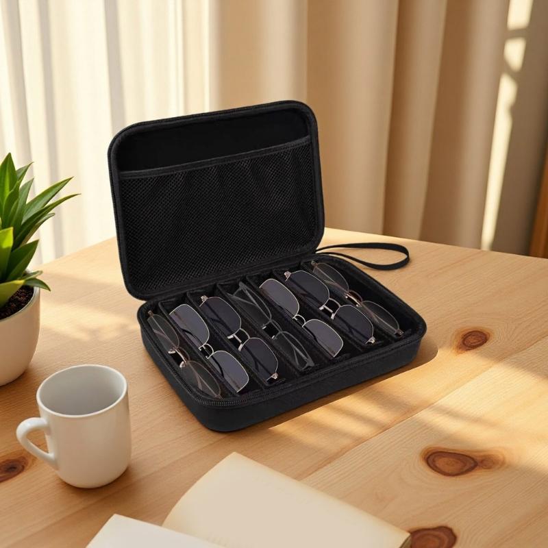 Multiple Glasses Case Storage Bag for Work Daily Use Classroom Office Glasses Holder Protectors Sunglasses Pouch