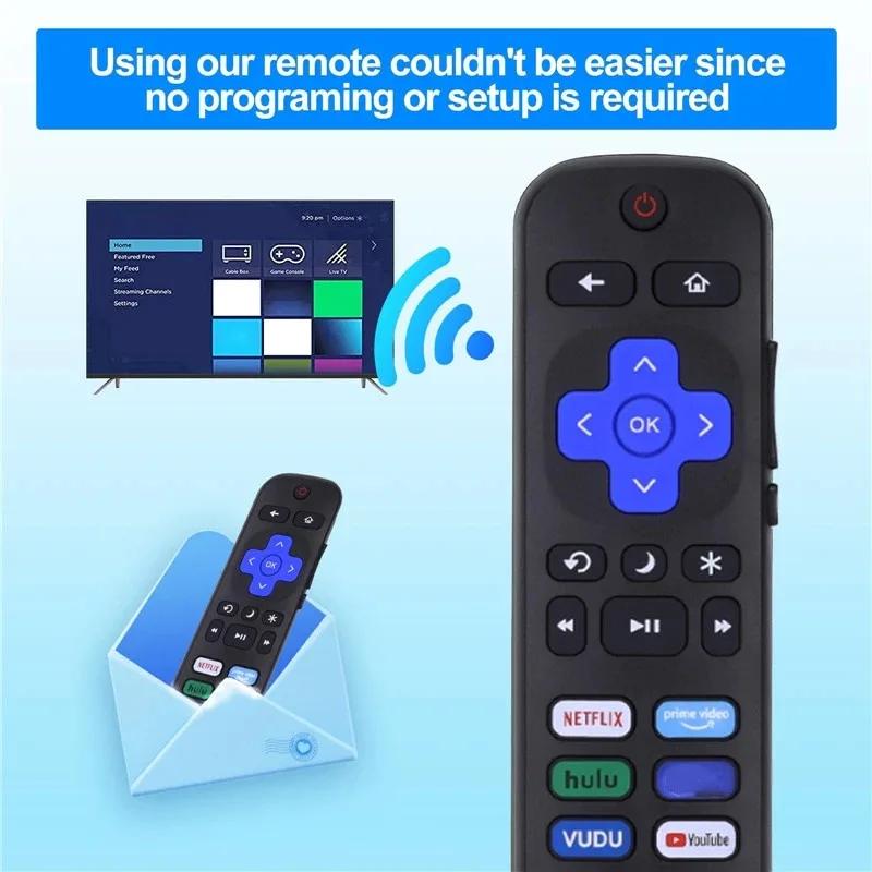 Replacement Function Remote Controller for Roku TV for Hisense Roku/TCL Roku/Onn Roku/Philips Roku TVs Youtube Remote Controller