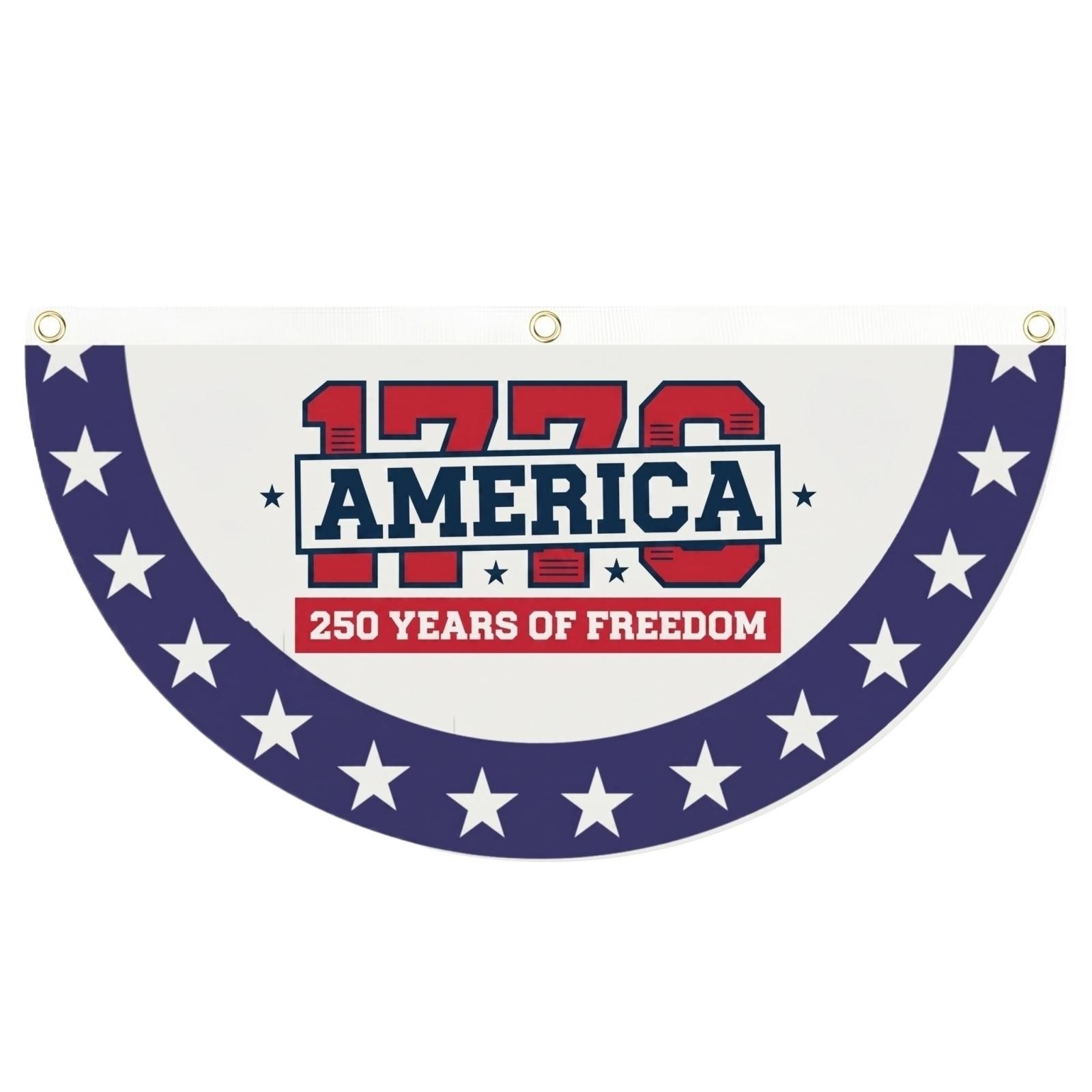 

250 Years of Freedom Garden Flag Polyester Patriotic Memorial Decoration for Independence Day Veterans Day 75cm 29 53in by 37 5cm 14 76in