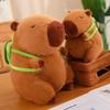 Simulation Simulation Capybara Plush Toy With Turtle Animal With Turtle Backpack  Home Decor