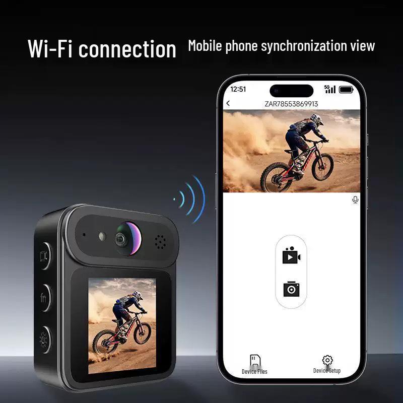 Wireless HD Magnetic Thumb Action Camera with Ultra-long Battery for Outdoor Cycling