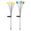 Easter Egg Outdoor Waterproof Solar Light Swaying Easter Eggs Decorations Outdoor Solar Stake 6-LED Lights With Ground Plug