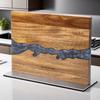 DANLE Acacia Wood Magnetic Knife Block