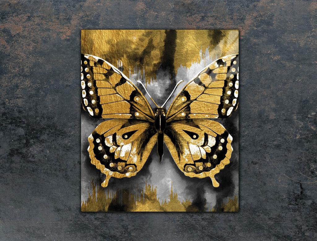 GLAS-SCHNEIDEBRETT 45x52 SCHMETTERLING