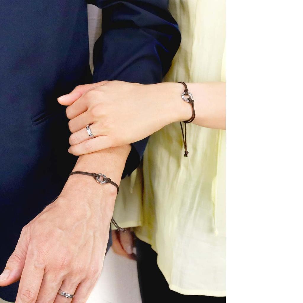 Czerwona Para liść prawdziwy czerwony sznurek nić chirurgiczna stal nierdzewna długość regulowana [za pomocą sznurka] bransoletka, na, sznurku, stal, koło, para,