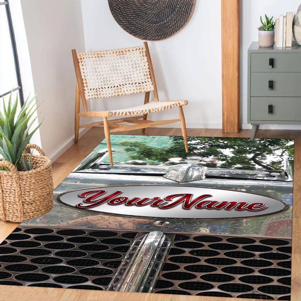Peterbilt Heavy Trucks Customize Text Carpet Perfect for Hallway Kitchen Dormitory Balcony Antislip Carpet Office Home Decor Birthday/Christmas Gift