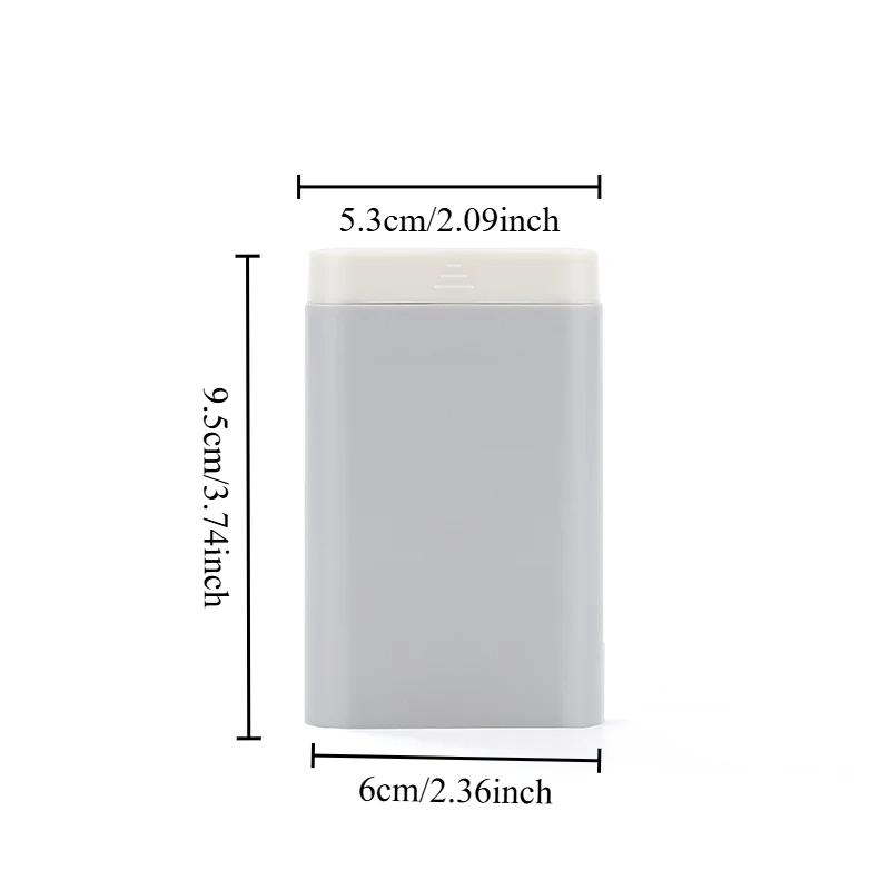 

1pcs Portable Small Medicine Box Travel Medicine Packaging Sealed Storage 7-day Packaging Mini Compartment Medicine Box сірий