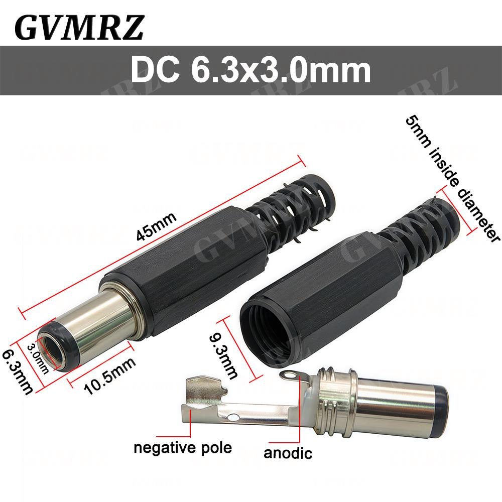 10PCS DC Connectors 5.5x2.1mm 3.5x1.3mm DC Power Plug Male Female Jack Socket Panel Mount DC Power Adapter Connector 5.5*2.1
