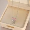 Korean Pearl Necklace: High-End Silver Clavicle Chain with Niche Design, Perfect for Light Luxury and Sweater Pendants.